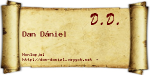Dan Dániel névjegykártya